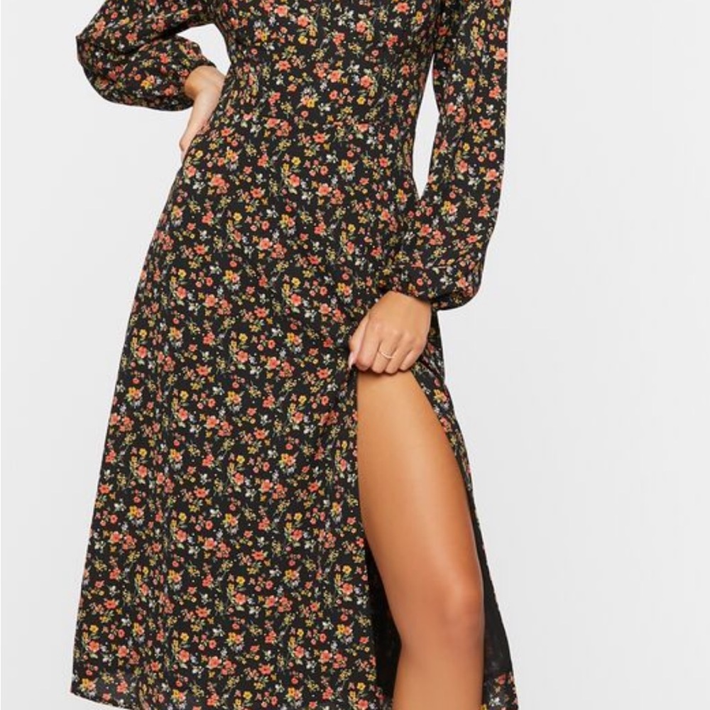 Ditsy Floral MIDI Dress